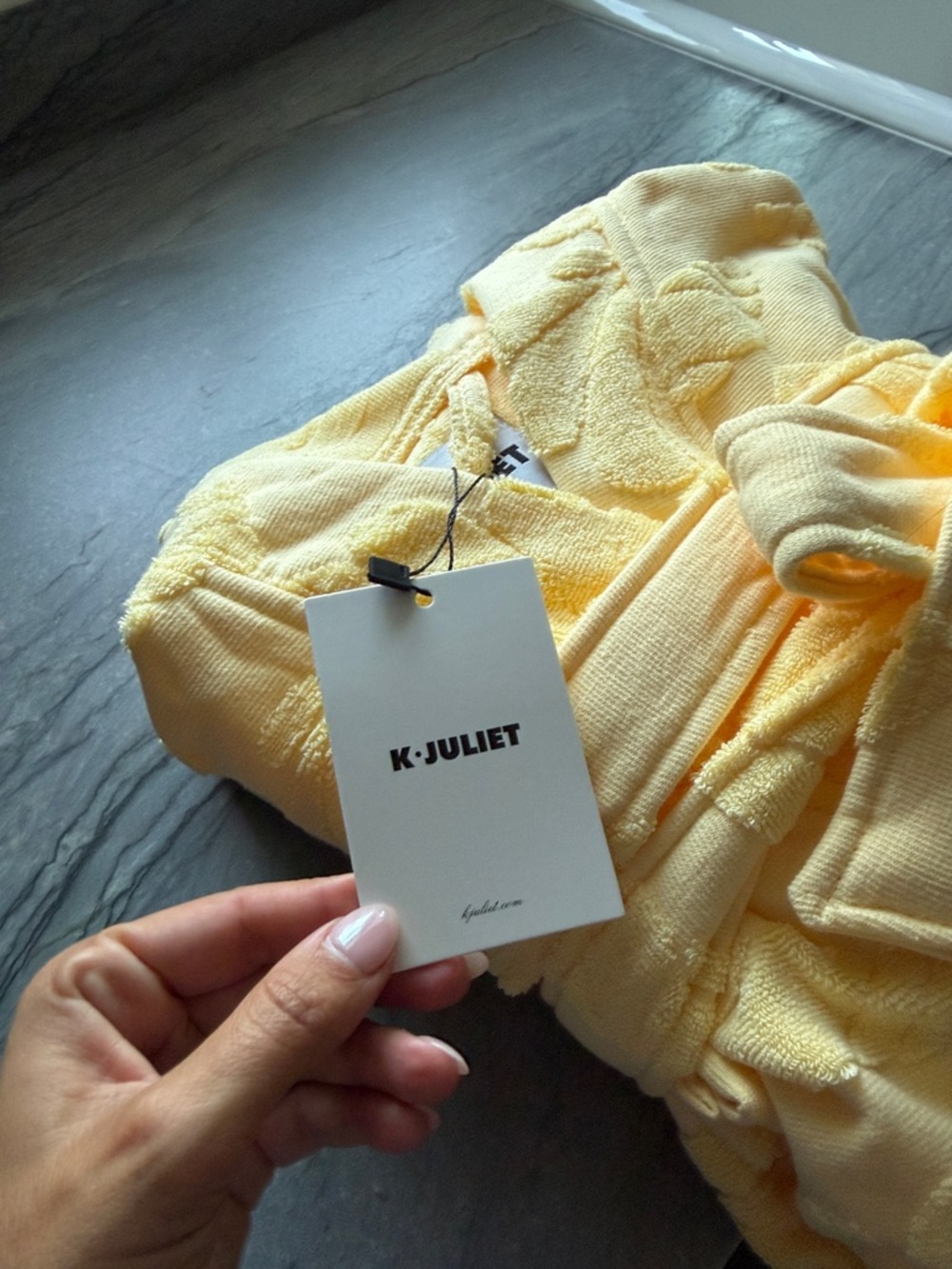 Yellow Terry Robe - Picture 5 of 5